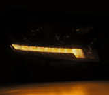 AlphaRex 880120 PRO-Series Halogen Projector Headlights in Black for Ford Ranger 2019-2023