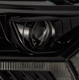 AlphaRex 880120 PRO-Series Halogen Projector Headlights in Black for Ford Ranger 2019-2023