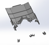 RPM Steering RPM-3048 Double Triangulated 4 Link Rear Long Arm Bracket Kit for Jeep Wrangler JK 4 Door 2007-2018