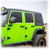 Turn Offroad HTJKSQ2-M4 Squareback 2-Piece Hard Top for Jeep Wrangler JK 4 Door 2007-2018