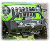 Turn Offroad JPFB-03 Front Bumper with Skid Plate & Recessed Winch Mount for Jeep Wrangler JK, JL & Gladiator JT 2007+