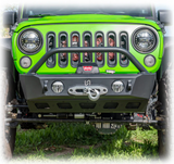 Turn Offroad JPFB-03 Front Bumper with Skid Plate & Recessed Winch Mount for Jeep Wrangler JK, JL & Gladiator JT 2007+