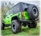 Turn Offroad JKRB-03 Rear Bumper with LED Light Pods & Hitch Receiver for Jeep Wrangler JK 2007-2018