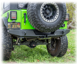 Turn Offroad JKRB-01 Rear Bumper with Hitch Receiver for Jeep Wrangler JK 2007-2018