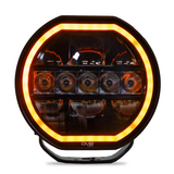 DV8 Offroad BE7RW108W-H-QTY4 7" Halo Elite Round Light with Accent Halo 4 Pack