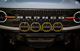 DV8 Offroad BE7RW108W-H-QTY4 7" Halo Elite Round Light with Accent Halo 4 Pack