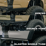 C4 Fabrication 1200-4516-P Rock Runner High Clearance Rear Bumper for Toyota Tacoma 2016-2023