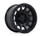 Fuel FC884MB Fortress Wheel 17x8.5 in Matte Black with Gloss Black Lip