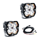 Baja Designs 55-7801-2 Squadron 2.0 Sport Black Auxiliary LED Light Pod Pair