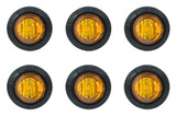 Quake LED QTE998 3/4" Side Marker Lamp 6 Pack for Jeep Wrangler JK, JL & Gladiator JT 2007+