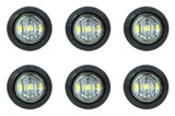 Quake LED QTE998 3/4" Side Marker Lamp 6 Pack for Jeep Wrangler JK, JL & Gladiator JT 2007+