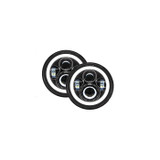 Quake LED QTE902 RGB HD Accent Headlights for Jeep Wrangler JK 2007-2018