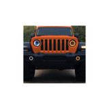 Quake LED QTE959 7" Headlighs White DRL Halo/Amber Turn Signals for Jeep Wrangler JK 2007-2018