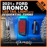 Quake LED QMT1192 Sequential LED Tail Lights for Ford Bronco 2021+