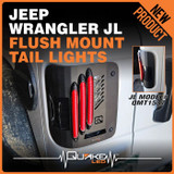 Quake LED QMT1537 Metal Tek Series B.A.S.S. Technology Tail Lights for Jeep Wrangler JK, JL & Gladiator JT 2007+