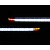 Quake LED QTE1194 Slim DRL Fender Chop Kit Smoked for Jeep Wrangler JL & Gladiator JT 2018+