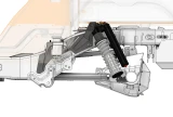 Motobilt MB3114 Rear Coilover Shock Mount and Frame Reinforcement Brackets for Jeep Gladiator JT 2020+