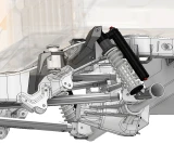 Motobilt MB3114 Rear Coilover Shock Mount and Frame Reinforcement Brackets for Jeep Gladiator JT 2020+