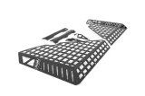DV8 Offroad MPJK-02 Pocketed Rear Window Molle Panels for Jeep Wrangler JK 4 Door 2007-2018