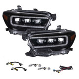 Form Lighting FL0112 LED Projector Headlights with Selectable DRL for Toyota Tacoma 2016-2023