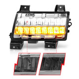 Anzo USA 511086 JEEP WRANGLER 18+ FULL LED FENDER LIGHTS CHROME W/ SEQUENTIAL SIGNAL (FOR SPORT, SPORT S MODEL HALOGEN FENDER LIGHTS)