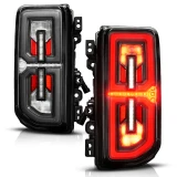 Anzo USA 311490X FORD BRONCO 21-26 FULL LED TAIL LIGHTS BLACK HOUSING CLEAR LENS W/ SEQUENTIAL SIGNAL