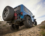 Smittybilt 76896 Atlas Rear Bumper with Tire Carrier for Jeep Wrangler JK 2007-2018