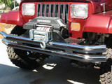 Rampage Products 8449 Front OR Rear Stainless Steel Dual Tube Bumper with No Hoop for Jeep Wrangler YJ, TJ/LJ 1987-2006