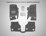 BedRug BRJK07F2 Front Floor Liner for Jeep Wrangler JK 2 door 2007-2016