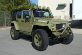 Rugged ridge Hurricane Flate Fender Flare in Smooth Mounted on JK