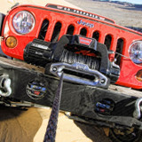 WARN Polished Aluminum Hawse Fairlead in Use