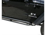 Rampage Products Retractable RockGuard Side Steps on JK 2 Door