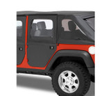 Bestop 51799-17 2-Piece Full Rear Fabric Doors for Jeep Wrangler JK 4 Door 2007-2018