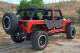 DV8 Offroad RDSTTB-01 Plated Rock Doors for Jeep Wrangler JK 4 Door 2007-2018