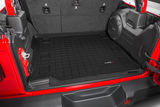 WeatherTech 401107 Rear Cargo Liner in Black for Jeep Wrangler JL 4 Door with Leather Seats 2018+