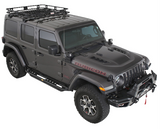 Smittybilt 45454JL Defender One-Piece Roof Rack for Jeep Wrangler JL 4 Door and Gladiator JT 2018+