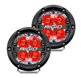 Rigid Industries 36113 360 Series Pod Light Pair in Red Backlight