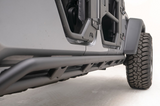 Fab Fours JT20-G1850-B Tube Rock Sliders in Bare Steel for Jeep Gladiator JT 2020+