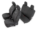 Rough Country 91002A Front & Rear Seat Covers for 2008-2010 Jeep Wrangler JK 4 Door