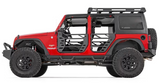 Rough Country 10619 Front & Rear Steel Tube Doors for Jeep Wrangler JK 4 Door 2007-2018