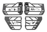 Rough Country 10619 Front & Rear Steel Tube Doors for Jeep Wrangler JK 4 Door 2007-2018