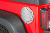 AMP Research 73000-00A Fuel Door in Brushed Aluminum for Jeep Wrangler JK 2007-2018