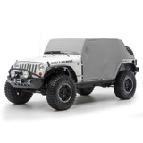 Smittybilt 1069 Cab Cover with Door Flaps in Gray for Jeep Wrangler JK 4 Door 2007-2018