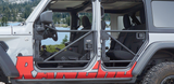 Rancho RS62122B RockGEAR Tubular Rear Doors for 4 Door Jeep Wrangler JL & Gladiator JT 2018+