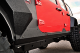 Rugged Ridge 11615.10 Steel Body Armor Cladding for Jeep Wrangler JK 4 Door 2007-2018