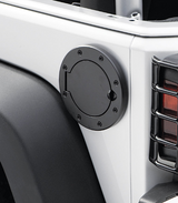 Rugged Ridge 11229.02 Stainless Steel Gas Hatch Cover in Black for Jeep Wrangler JK 2007-2018