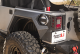 Rugged Ridge 11615.02 Rear XHD Armor Fenders for Jeep Wrangler JK 4 Door 2007-2018
