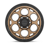 KMC Wheels KM54179050612N Dirty Harry Wheel | 17x9 | 5x5 | Matte Bronze with Black Lip