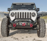 Road Armor 5182F3B Stealth Mid Width Front Bumper with Sheetmetal Bar Guard for Jeep Wrangler JL & Gladiator JT 2018+
