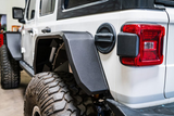 Road Armor 518AFRWB Stealth Steel Rear Fender Flares Wide for Jeep Wrangler JL 2018+